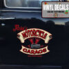2 Pcs Personalized Hot Rod Garage Motorcycle Garage Pinstriping Garage Kustom Kulture Garage Vinyl Sticker 09998