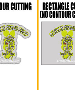 2 Pcs Personalized Hot Rod Garage Old School Garage Kustom Kulture Set 02 Vinyl Stickers 09857