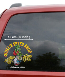 2 Pcs Personalized Hot Rod Garage Old School Garage Kustom Kulture Set 02 Vinyl Stickers 09858