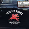 2 Pcs Personalized Hot Rod Garage Pegasus Vinyl Sticker 10035