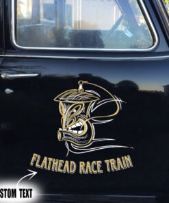 2 Pcs Personalized Hot Rod Garage Pinstripe Speed Shop Set 02 Vinyl Stickers 09736