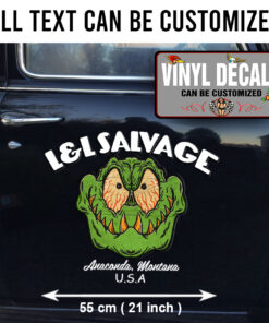 2 Pcs Personalized Hot Rod Garage Pinstriping Lowbrow Art Vintage Garage Vinyl Sticker 09930