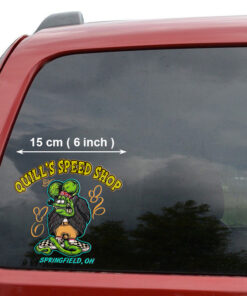 2 Pcs Personalized Hot Rod Garage Pinstriping Old School Garage Set 02 Vinyl Stickers 09856