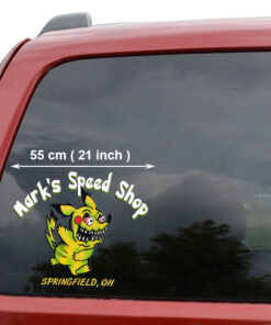 2 Pcs Personalized Hot Rod Garage Rat Rod Garage Pinstripe Kustom Kulture Set 02 Vinyl Stickers 09799