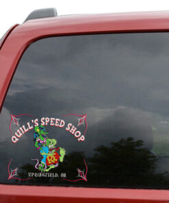 2 Pcs Personalized Hot Rod Garage Rat Rod Garage Pinstripe Kustom Kulture Set 02 Vinyl Stickers 09800