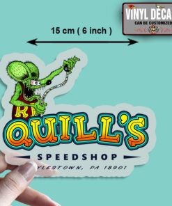 2 Pcs Personalized Hot Rod Garage Rat Rod Racing Lowbrow Art Kustom Kulture Vinyl Sticker 09961