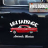 2 Pcs Personalized Hot Rod Garage Salvage Vinyl Sticker 09969