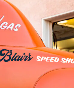 2 Pcs Personalized Hot Rod Garage Speed Shop Hood Vinyl Sticker 10033