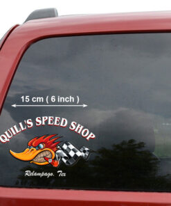 2 Pcs Personalized Hot Rod Garage Speed Shop Vintage Garage Set 02 Vinyl Stickers 09843