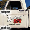 2 Pcs Personalized Hot Rod Lettering Speed Shop Kustom Kulture Vintage Garage Set 02 Vinyl Stickers 09726