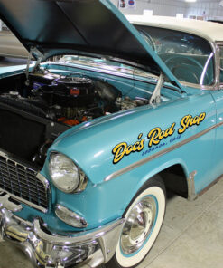 2 Pcs Personalized Hot Rod Shop Speed Shop Crowl Hood Decor Vinyl Sticker 10011