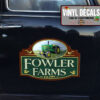 2 Pcs Personalized John Deere Farm Ranch Truck Truck Lettering Vinyl Sticker 10069