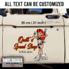 2 Pcs Personalized Lady Luck Hot Rod Garage Vintage Garage Vinyl Sticker 09895