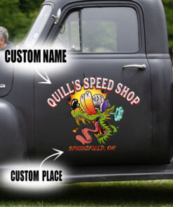 2 Pcs Personalized Old Chool Garage Hot Rod Garage Weirdo Kustom Kulture Set 02 Vinyl Stickers 09783