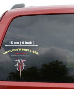 2 Pcs Personalized Pinstripe Hot Rod Garage Lettering Speed Shop Set 02 Vinyl Stickers 09862