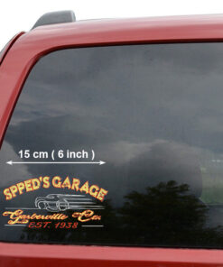 2 Pcs Personalized Pinstripe Hot Rod Garage Kustom Rat Rod Set 02 Vinyl Stickers 09687