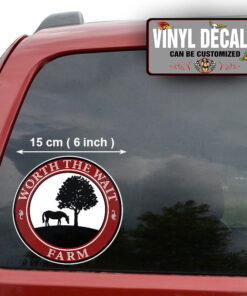 2 Pcs Personalized Ranch Truck Lettering Hot Rod Farm Truck Vinyl Sticker 10067