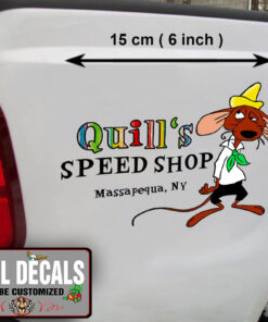 2 Pcs Personalized Rat Rod Hot Rod Garage Vinyl Sticker 09894