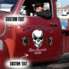 2 Pcs Personalized Skull Hot Rod Garage Set 02 Vinyl Stickers 09724