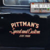 2 Pcs Personalized Speed And Custom Hot Rod Vinyl Sticker 10228