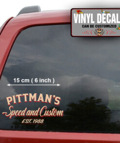 2 Pcs Personalized Speed And Custom Hot Rod Vinyl Sticker 10228