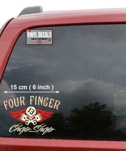 2 Pcs Personalized Speed Shop Hot Rod Vinyl Stickers 09295