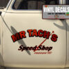 2 Pcs Personalized Speed Shop Vinyl Sticker 10223