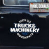 2 Pcs Personalized Truck And Machinery Vinyl Sticker 10286