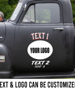 2 Pcs Personalized Vinyl Sticker Hot Rod Speed Shop Garage Set 02 Vinyl Stickers 09709