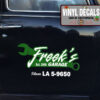 2 Pcs Personalized Wrench Garage Lettering Vinyl Sticker 10276