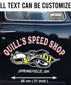 2 Pcs Personalzed Hot Rod Garage Muscle Car Super Bee Set 02 Vinyl Stickers 09844