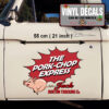 2 Pcs Pork Chop Express Hot Rod Garage Trucking Vinyl Sticker 09908