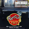 2 Pcs Powered By Rat Piss High Octan Fuel Vinyl Sticker 10263