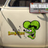 2 Pcs Rat A Tude Hot Rod Garage Old School Garage Set 02 Vinyl Stickers 09855