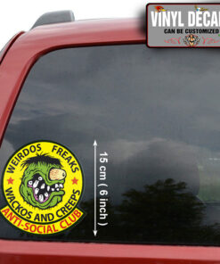 2 Pcs Rat Rod Hot Rod Chopper Rat Fink Motorcycle Set 02 Vinyl Stickers 09899