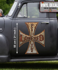 2 Pcs Rat Rod Praise The Lowered Set 02 Vinyl Stickers 09898