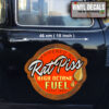 2 Pcs Rat Rod “Rat Piss High Octane Fuel” Set 02 Vinyl Stickers 09897