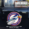 2 Pcs Roadrunner Beep Beep Hot Rod Garage Vinyl Sticker 10072