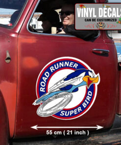 2 Pcs Roadrunner Beep Beep Hot Rod Garage Vinyl Sticker 10072