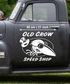 2 Pcs Speed Shop Hot Rod Vintage Kustom Kulture Vinyl Stickers 09690