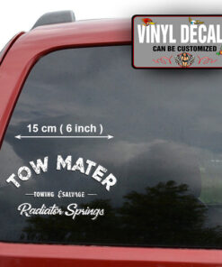 2 Pcs Tow Matter Hot Rod Garage Ranch Truck Vinyl Sticker 10034