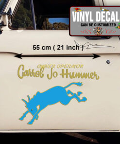 2 Pcs Trucker White Line Fever Vinyl Sticker 09916