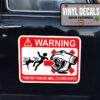 2 Pcs Turbo Warning May Consume Hot Rod Garage Vinyl Sticker 09920