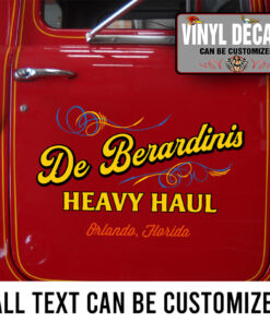 2 Pcs Usdot Truck Lettering Door Lettering Hot Rod Vinyl Sticker 09987