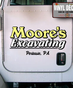 2 Pcs Usdot Truck Lettering Door Lettering Hot Rod Vinyl Sticker 09988