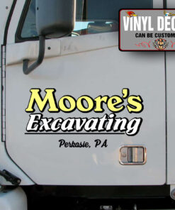 2 Pcs Usdot Truck Lettering Door Lettering Hot Rod Vinyl Sticker 09988