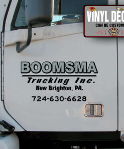 2 Pcs Usdot Truck Lettering Door Lettering Hot Rod Vinyl Sticker 09991