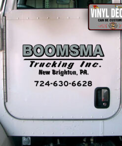 2 Pcs Usdot Truck Lettering Door Lettering Hot Rod Vinyl Sticker 09991