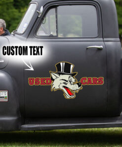 2 Pcs Used Cars Hot Rod Garage Set 02 Vinyl Stickers 09723