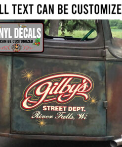 2 Pcs Vintage Garage Lettering Vinyl Sticker 10268